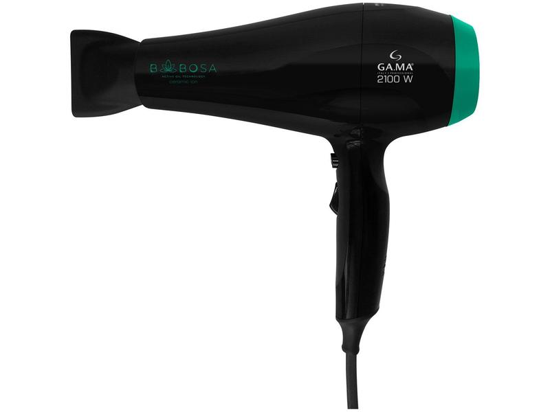 Secador de Cabelo GAMA ITALY Ceramic Íon Preto e Verde 2100W 2